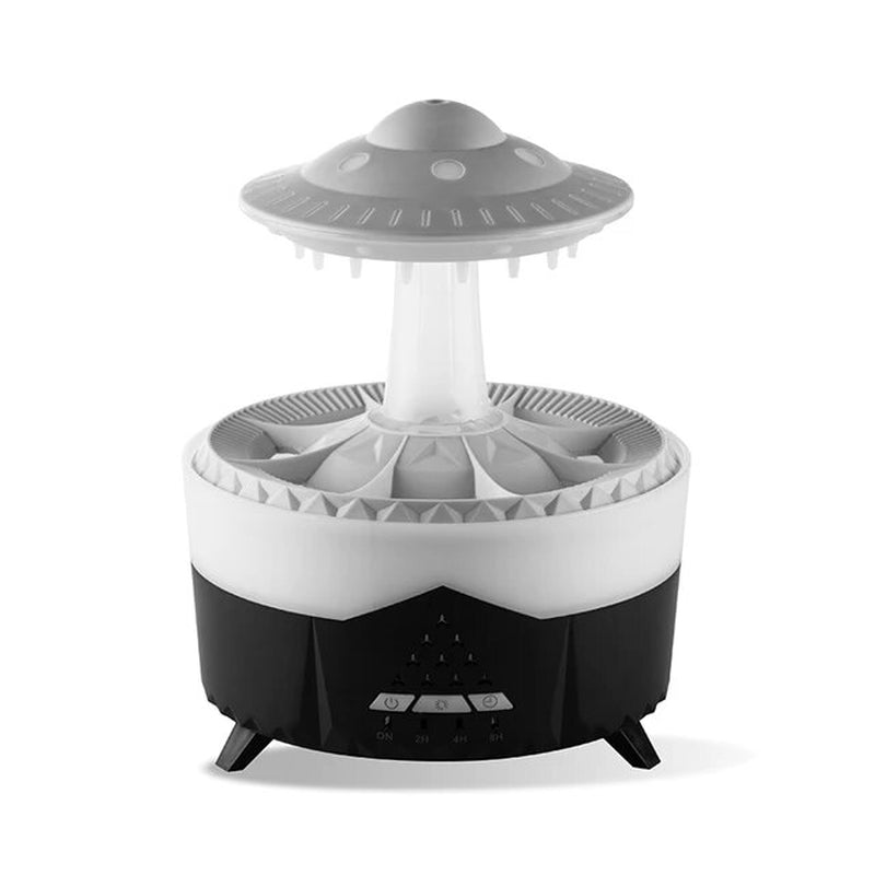 2023 Rain Cloud Humidifier Water Drip with Remote Raindrop Humidifier Rain Cloud Diffuser Mushroon Air Humidifier with Rain Lamp